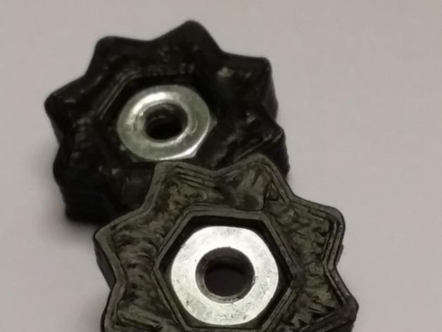 Star nut housing (for printer boards)
