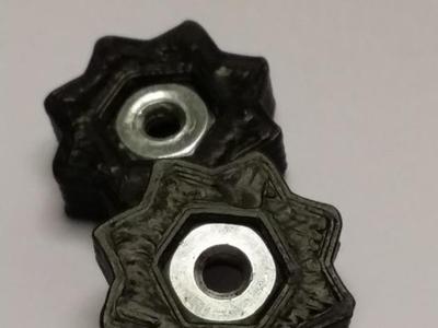Star nut housing (for printer boards)