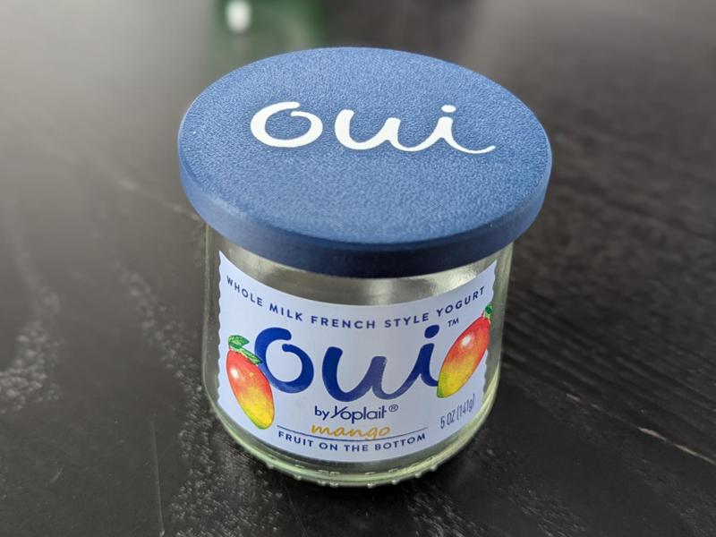 Yoplait Oui Yogurt Lid