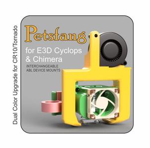 Petsfang for E3D Chimera & Cyclops fits Cr10 and Tevo Tornado
