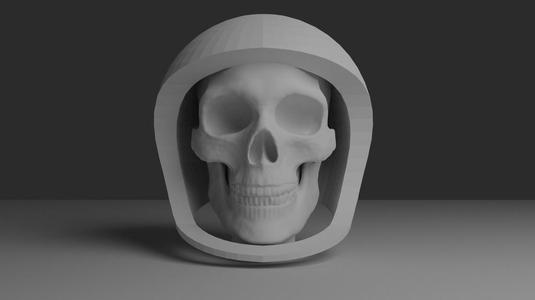 Astro Skullington - MakerBot Astronaut Remix