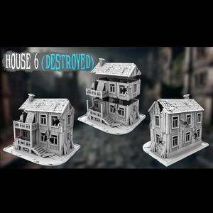 Ruined Classical House 6 (28 mm and 32 mm )
