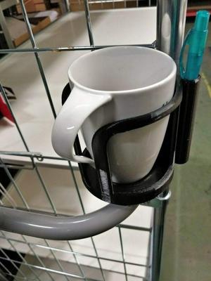 Mugholder for pickingtrolleys and more.
