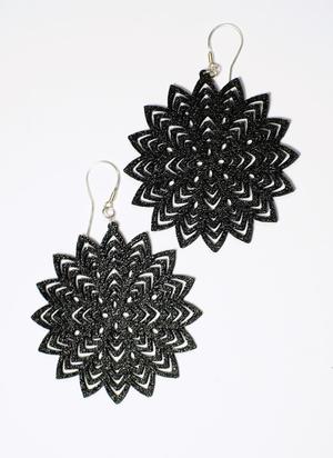Earrings mandala folk kurpie