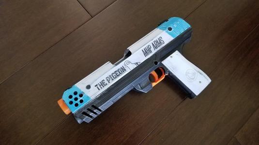 The Pigeon -semiauto magfed nerf pistol-