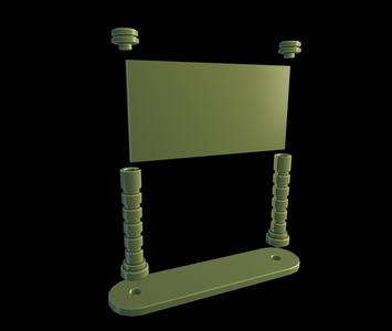 Sci-fi Industrial Billboard - Easy Build - Slot Together 28mm, 32mm