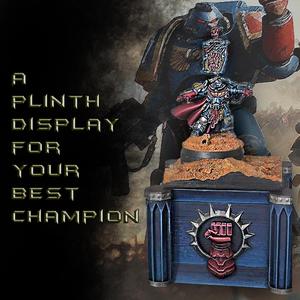 Crimson fist | Imperial fist Space marines display plinth for 28/32 mm figurine