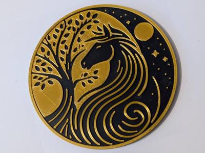 Coaster "Horse under the Moon" #2