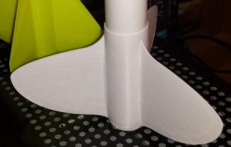 Model Rocket Fin Can - 24mm Elliptical