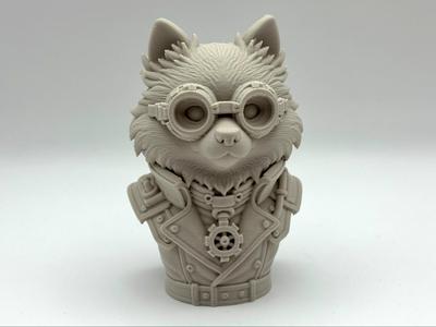 Steampunk Pomeranian Bust