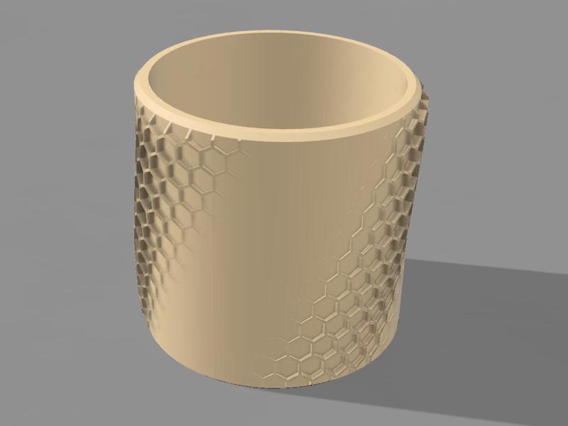 Smooth honeycomb pot