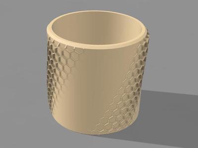 Smooth honeycomb pot