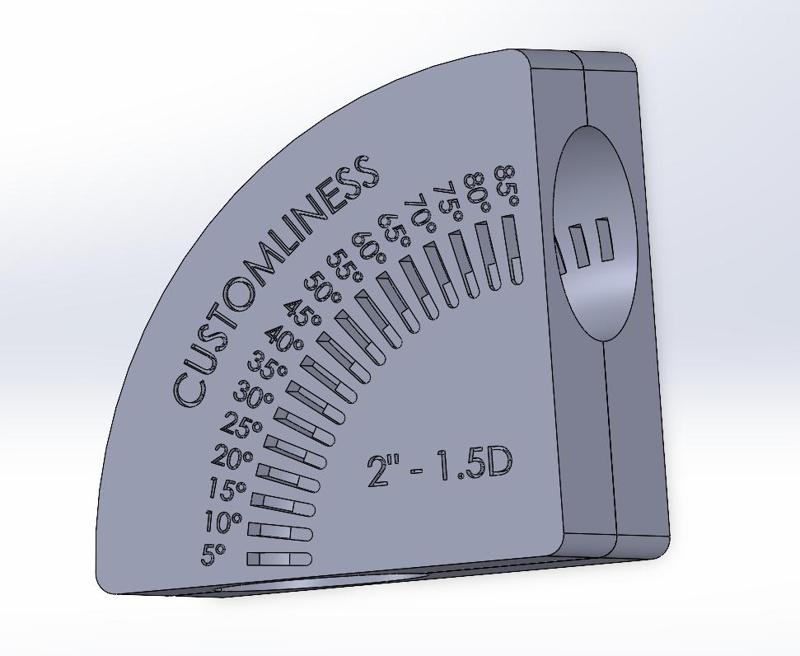 Multi Degree Pipe elbow Cutting Block 2"/50.8mm CLR 1.5D