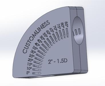 Multi Degree Pipe elbow Cutting Block 2"/50.8mm CLR 1.5D