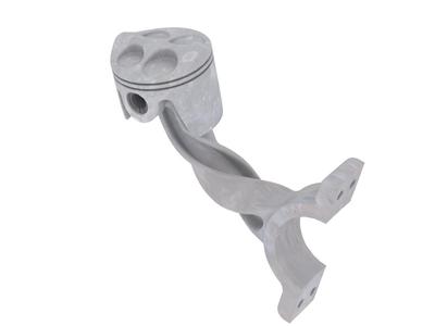 coat rack twisted connecting rod and piston