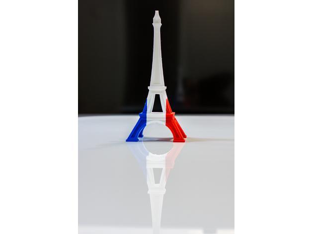 Multi-color Eiffel Tower (French Flag)