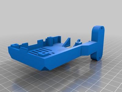 OctoPi Case for Prusa i3 MK2S and MK3 with exposed GPIO ports (moved mounting base for more GPIO connector headroom)