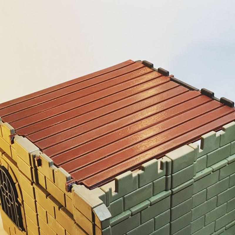 2x2 COMPATIBLE FLOOR STECK CASTLES SCALE PLAYMOBIL