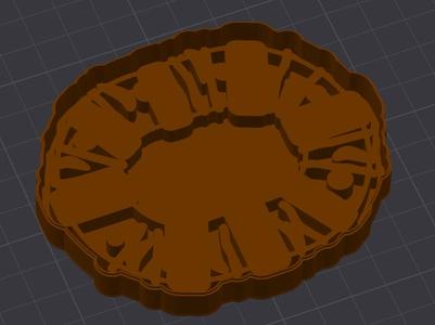 Mini rosca de reyes cookie cutter