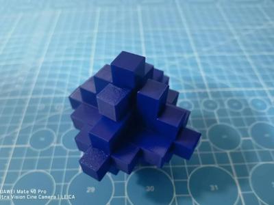 Chinese interlocking puzzle (Kongming Lock) - 15 connections