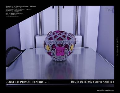 Boule décorative du nouvel an V.1