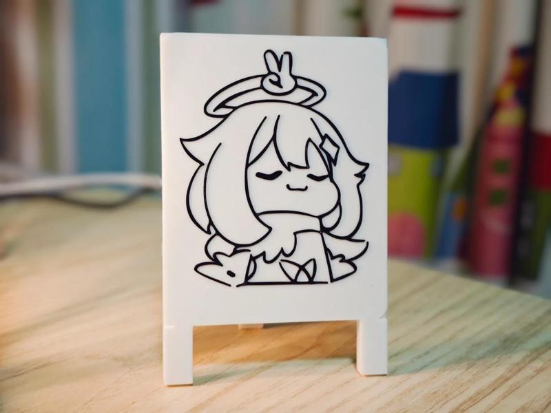Genshin Impact Paimon Simple Sketch Easel