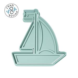 Sailboat - Summer (no 7) - Cookie Cutter - Fondant - Polymer Clay