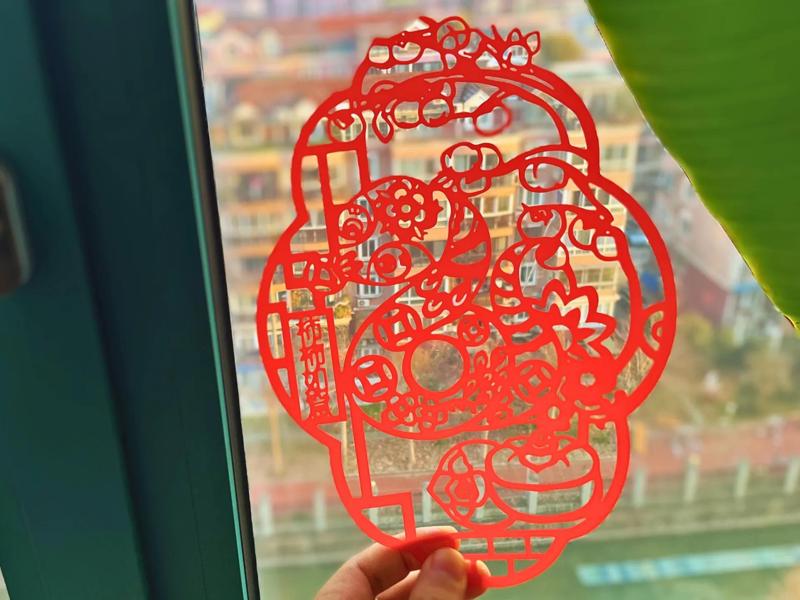 Double Happiness and Serpentine Happiness, Spring Festival window decorations with beautiful implications for the Year of the Snake