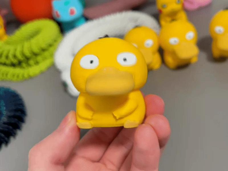 Pokémon Psyduck Spring Bobblehead Toy Stress Reliever