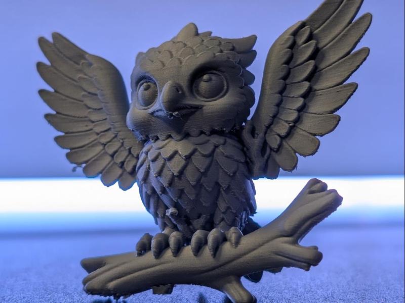 Cute Owl Figurine – Perched Fantasy Bird