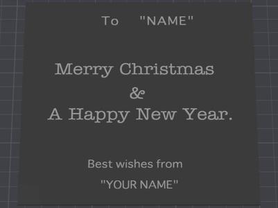xmas card content