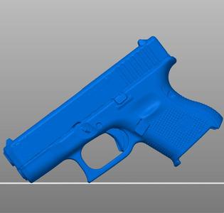 Glock 26 Gen 5 Exact Scale High Definition 3D Scan w/ Reinforced Trigger