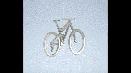 Merida one-twenty 400 mountain bike frame keychain