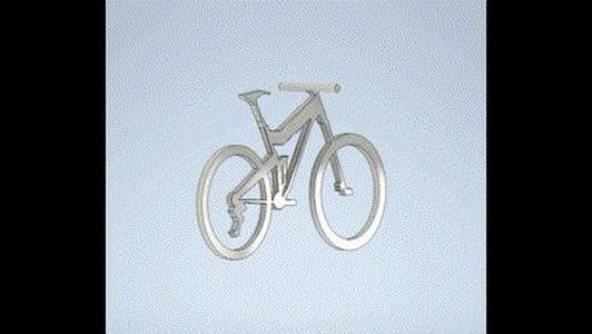 Merida one-twenty 400 mountain bike frame keychain