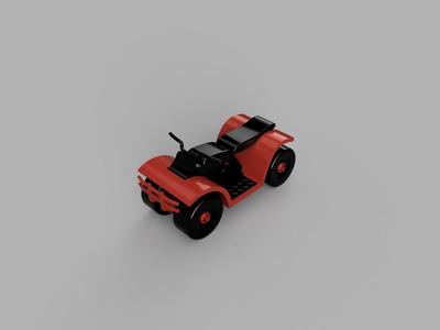 Printable multicolor quadbike