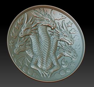 dragon incense dish