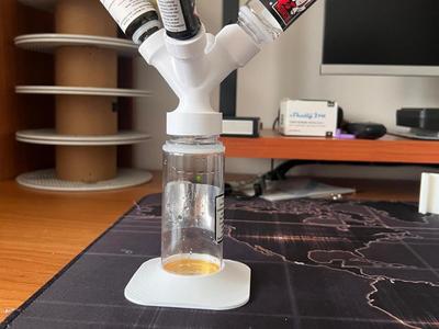 Smart funnel for 4 vape liquid, main 100 ml bottle