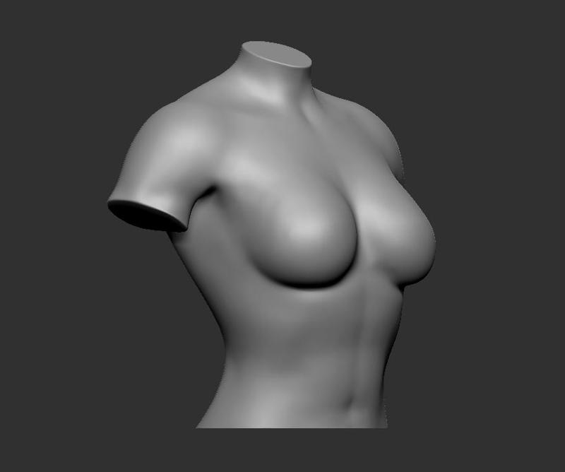 Female Body Stand – 3D Model for Fashion and Display