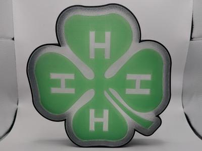 4H Head - Heart - Hands - Health Light Box