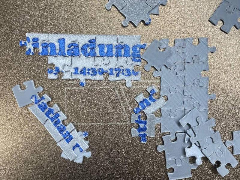 Blank Puzzle (40 pcs) - children bday invitation