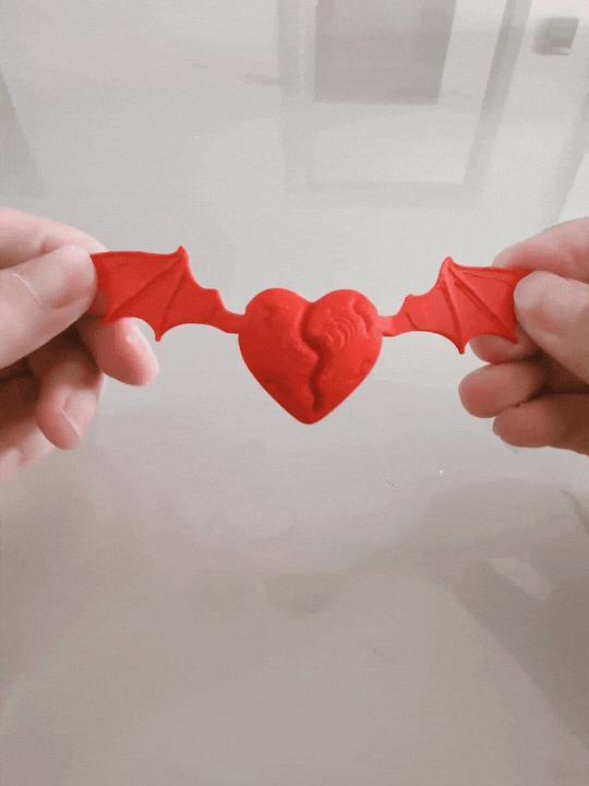 Heart - Articulated Bat Wings