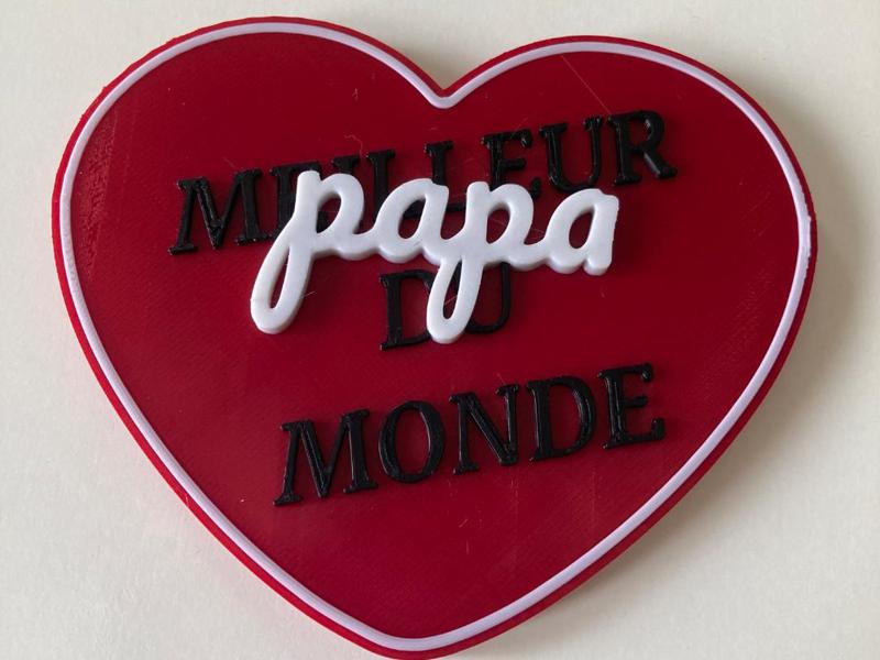 #60 World's Best Dad Heart