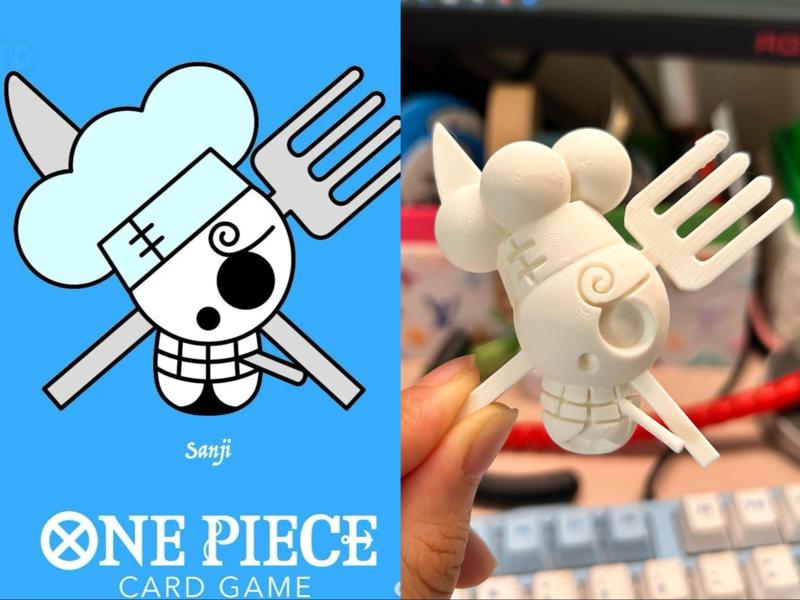 ONE PIECE Vinsmoke Family Flag 3D Badge/Fridge Magnet