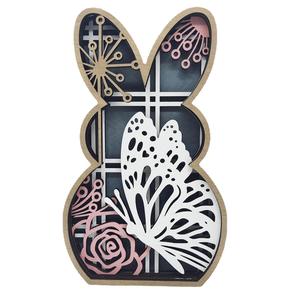 DIY Easter Rabbit Ornament Template - Instant Download - Laser Cut Files
