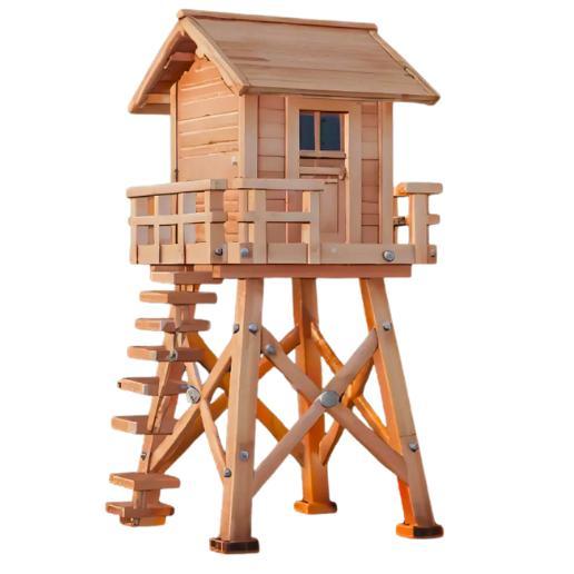 Wooden Watchtower Playhouse