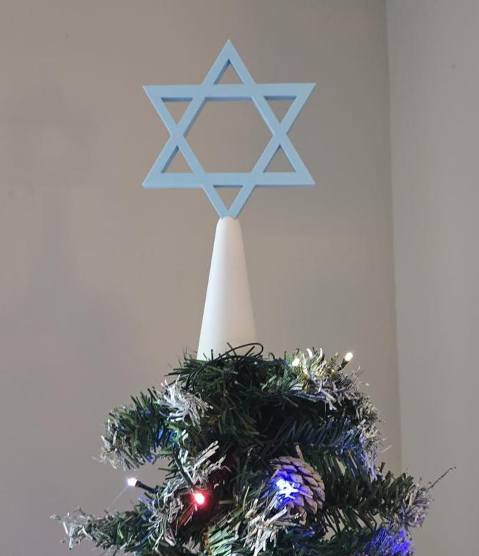 Star of David Tree Topper Hanukkah Bush Topper