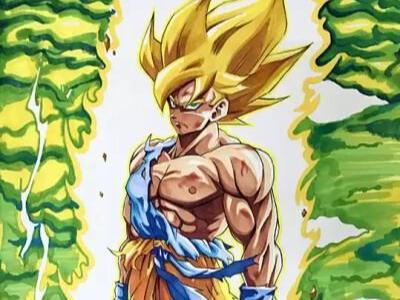 Dragon Ball popular character Super Saiyan Son Goku