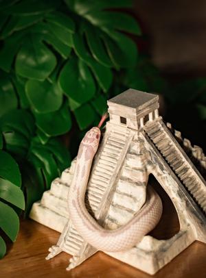 Chichen Itza Pyramid Reptile Hide box | Ancient Temple 3D Print for Lizards, Geckos, Snakes