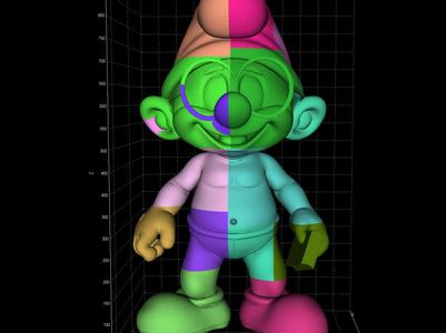 Life-Size Brainy Smurf 3D Model 700mm
