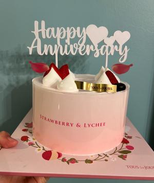 Happy Anniversary Cake Topper